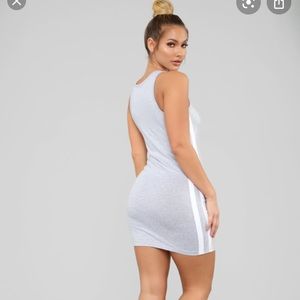 Fashion Nova grey dress